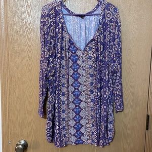 Lee Plus Size Blouse with 3/4 Sleeves